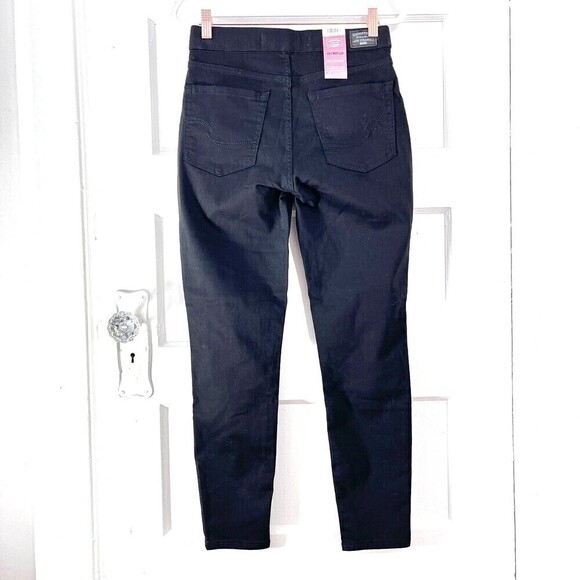 Levi's Signature Jeans Womens 27 x 28 Black Pull-On Skinny High Rise Stretch NEW - Picture 2 of 13
